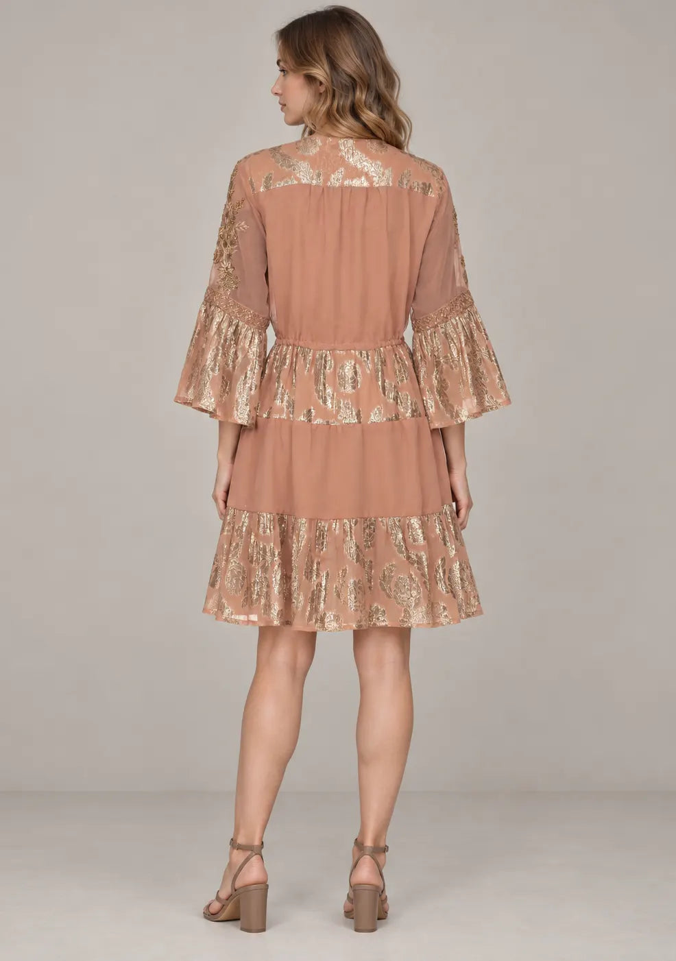 ibBan Women’s Cotton Lurex Embroidered Short Tunic - Soha