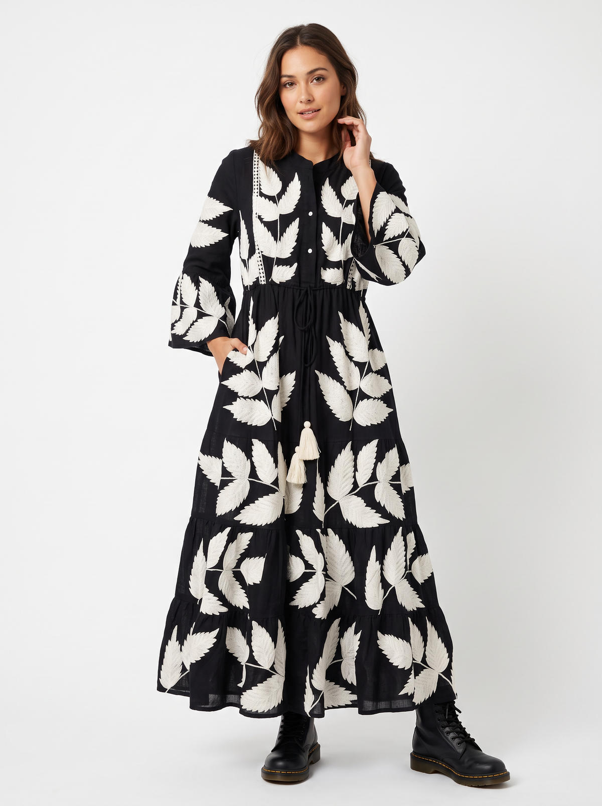 Women’s Long Tunic with Hand Embroidery - Livia