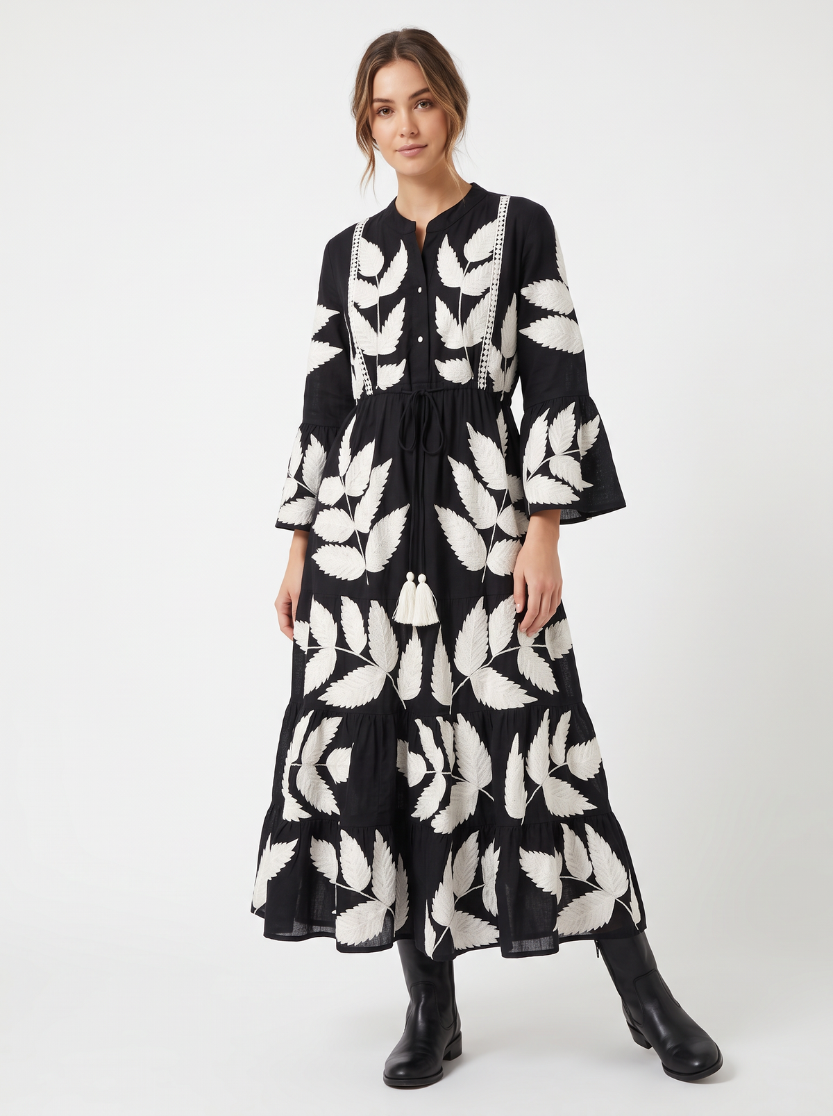 Women’s Long Tunic with Hand Embroidery - Livia