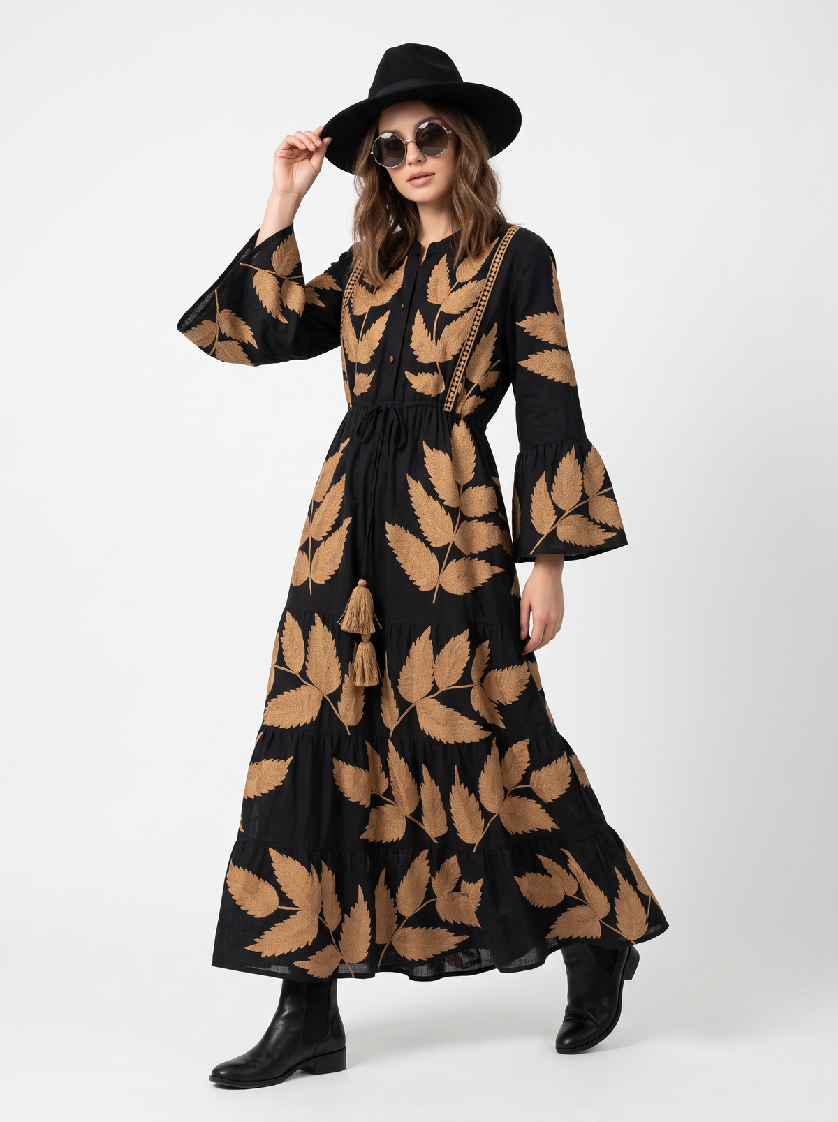 Women’s Long Tunic with Hand Embroidery - Livia