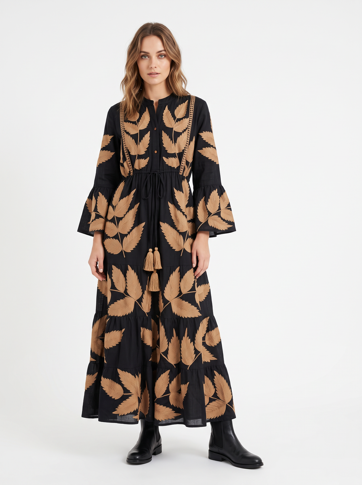 Women’s Long Tunic with Hand Embroidery - Livia