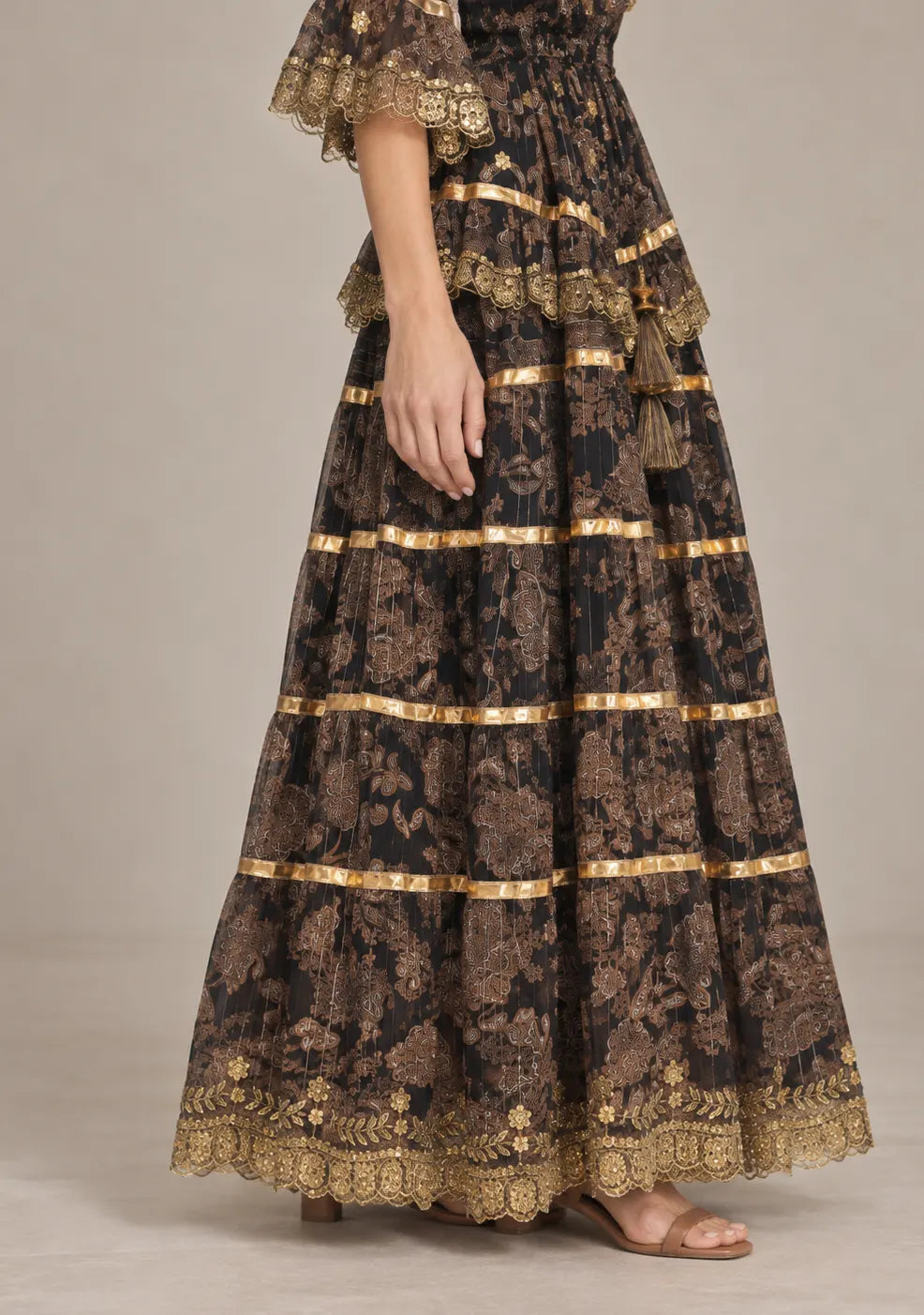 Women’s Cotton Georgette Embroidered  Dress - Huma