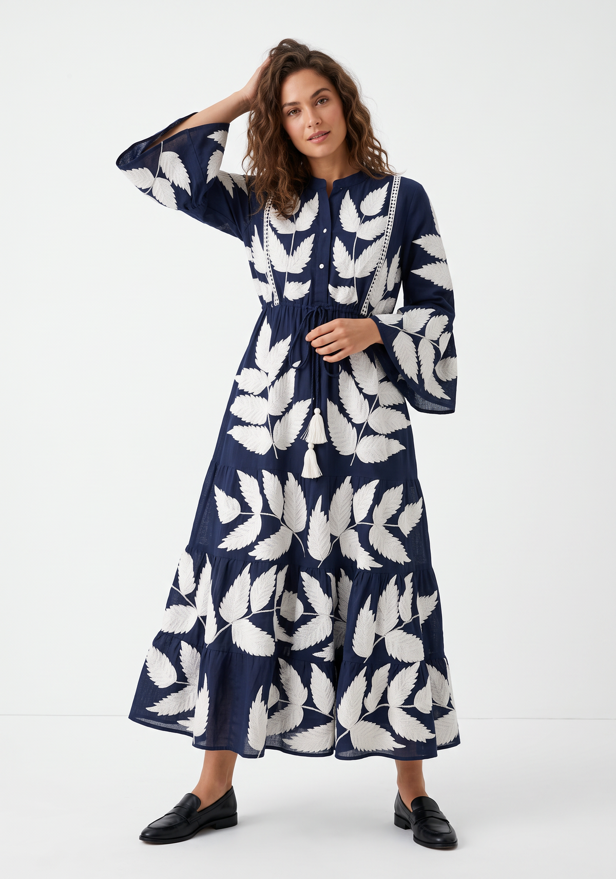 Women’s Long Tunic with Hand Embroidery - Livia