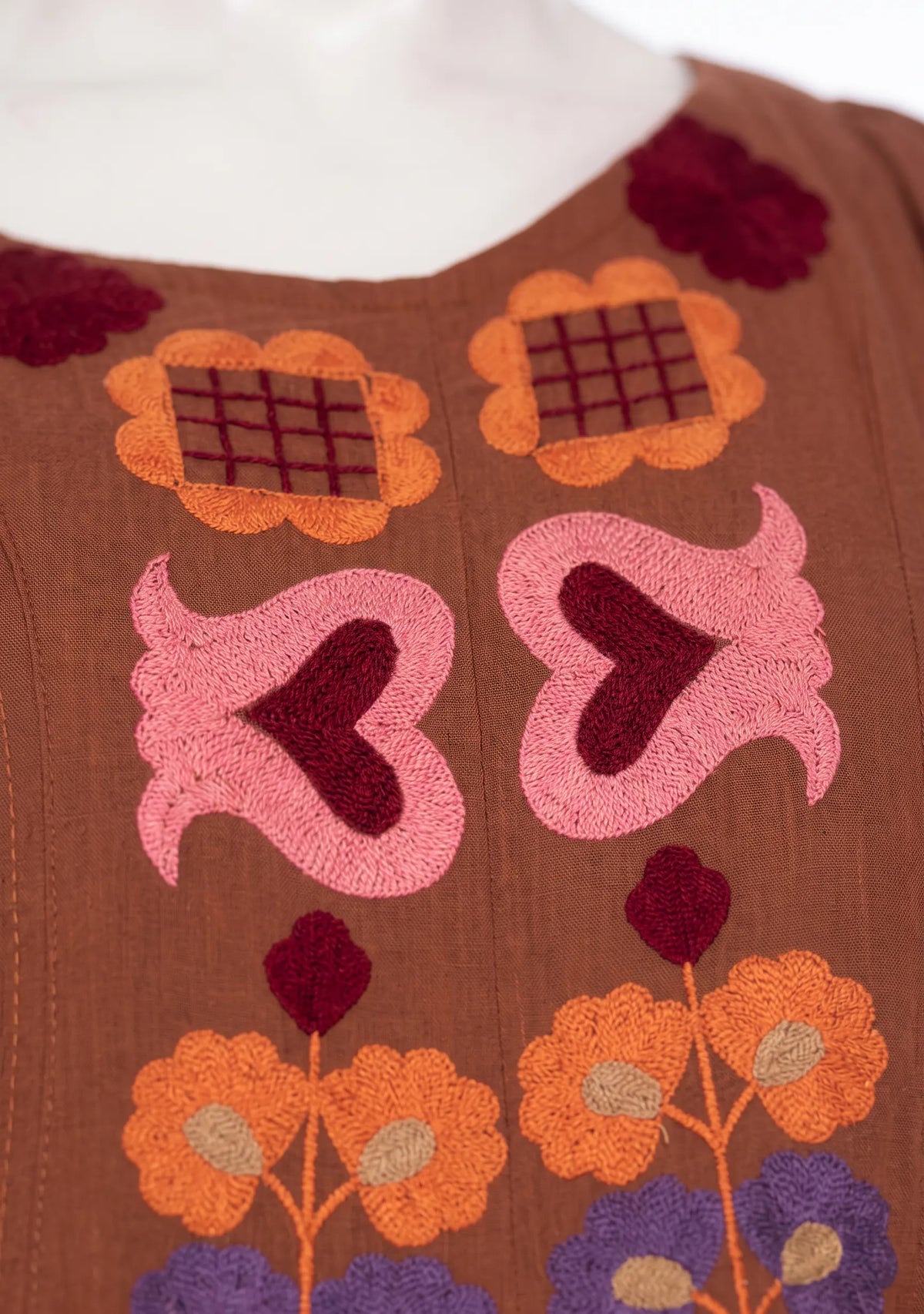 Women’s Cotton Hand-Embroidered Long Dress - Zara