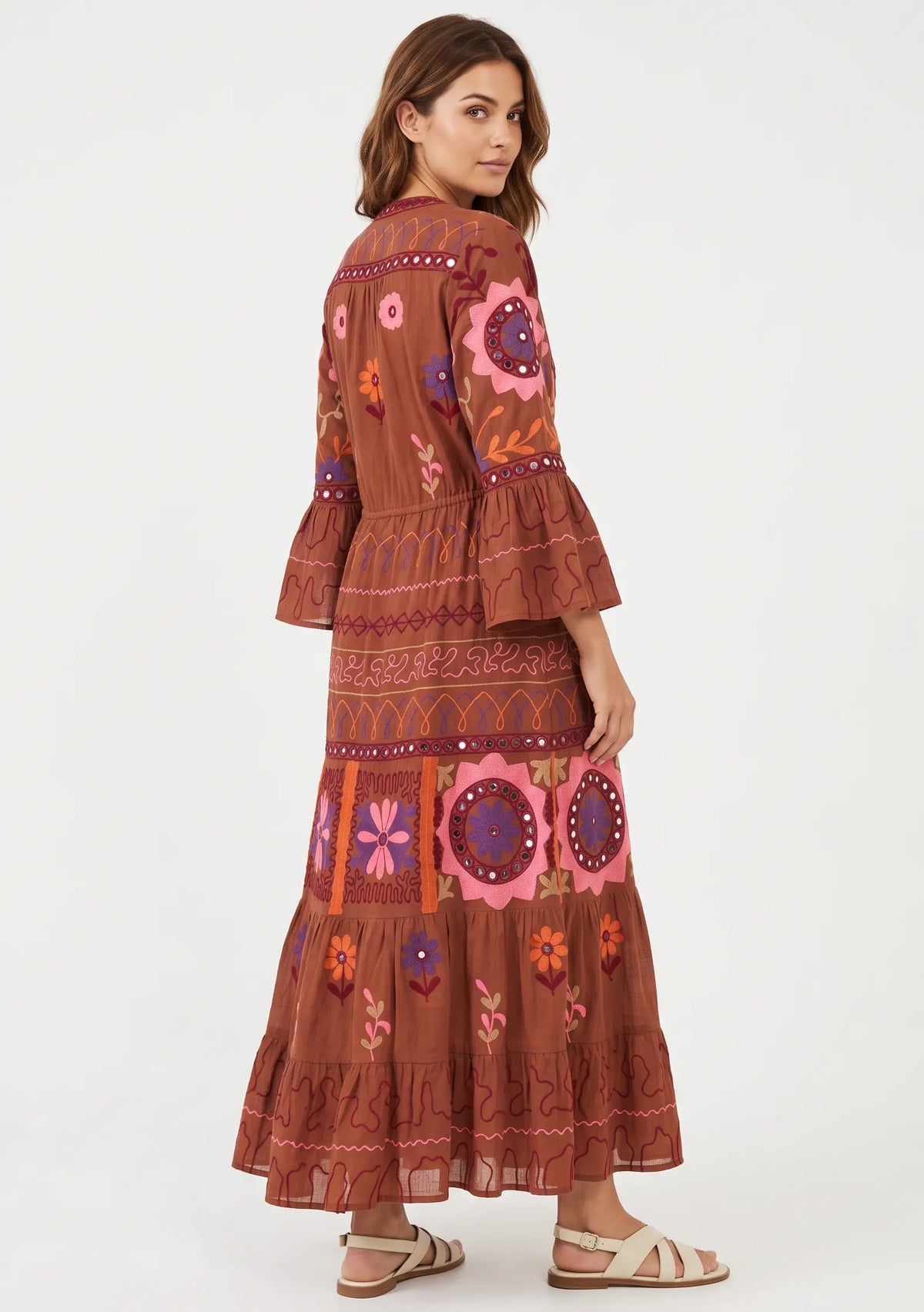 Women’s Cotton Hand-Embroidered Long Tunic - Hami
