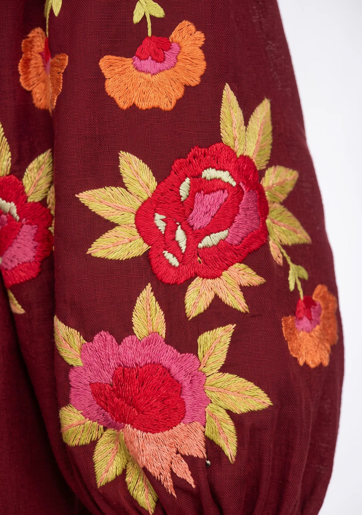 Women’s Cotton Hand-Embroidered Long Dress- Gypsy