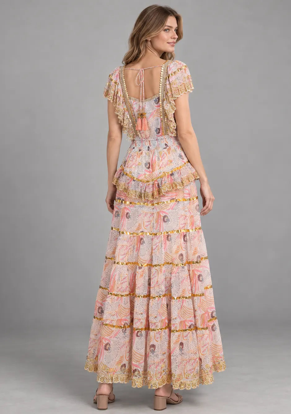 Women’s Cotton Georgette Embroidered  Dress - Huma