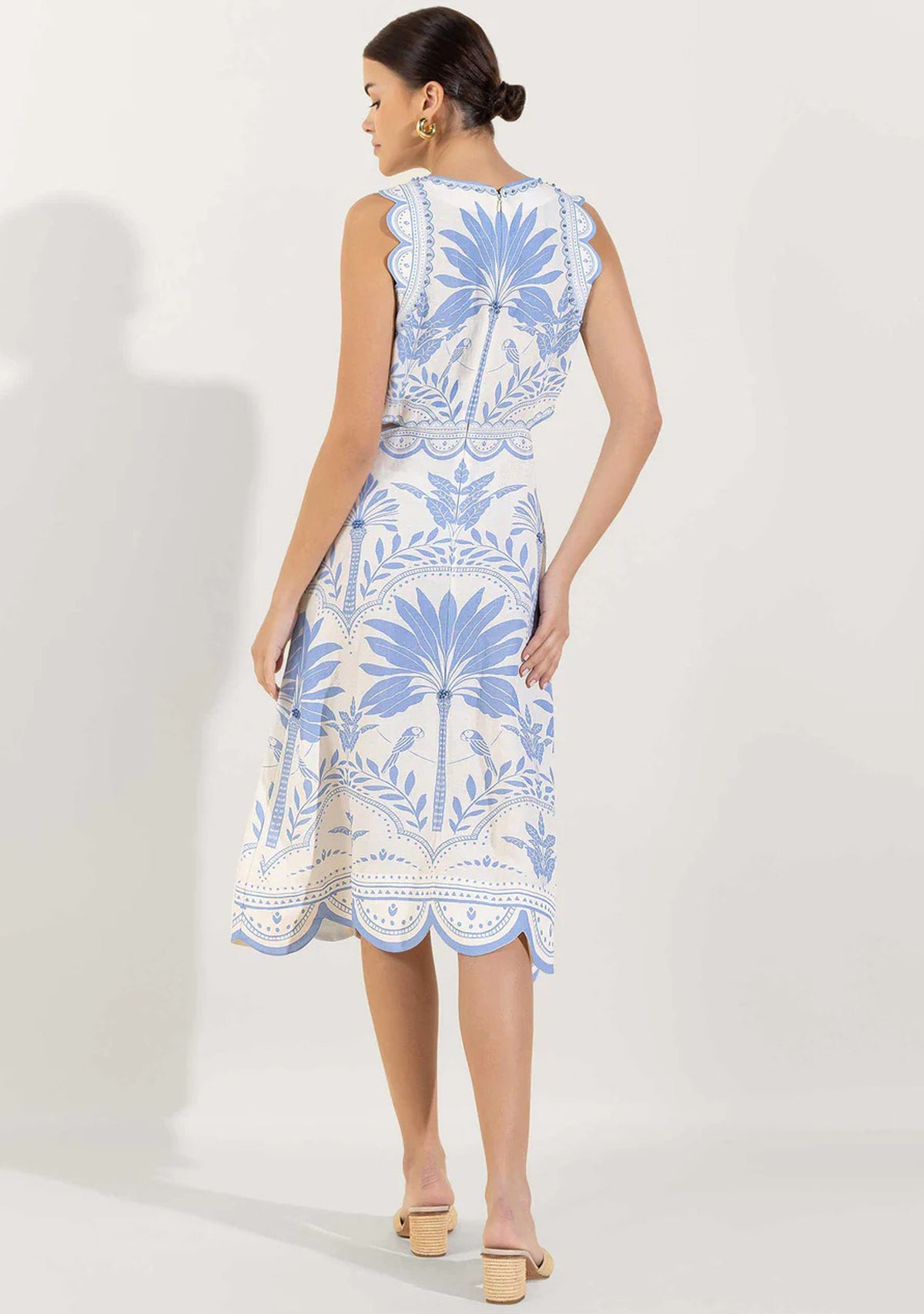 Rifat Black & Ivory Cut-Out Midi Dress | ibBan