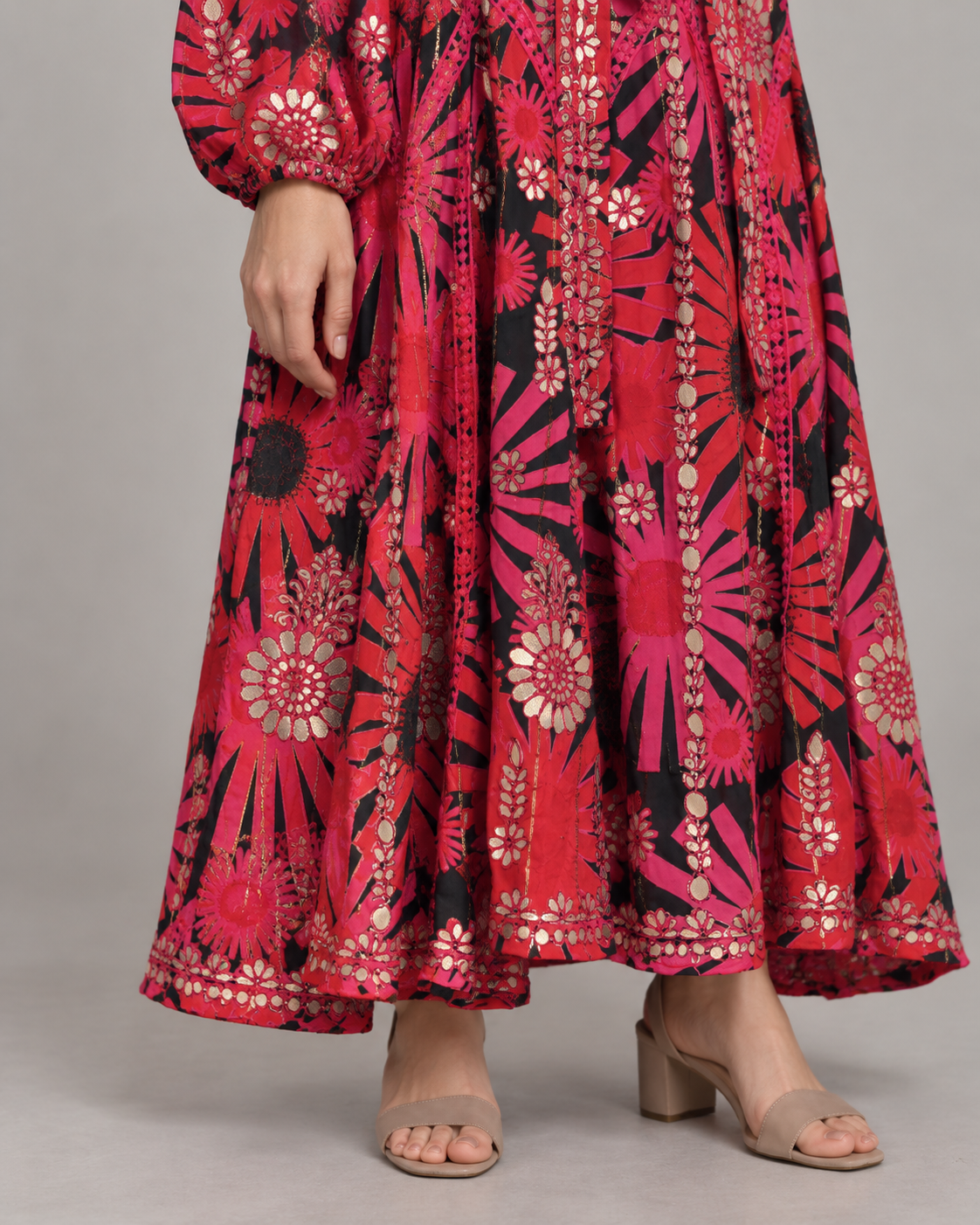 Women’s Hand-Embroidered Long Dress - Fikra