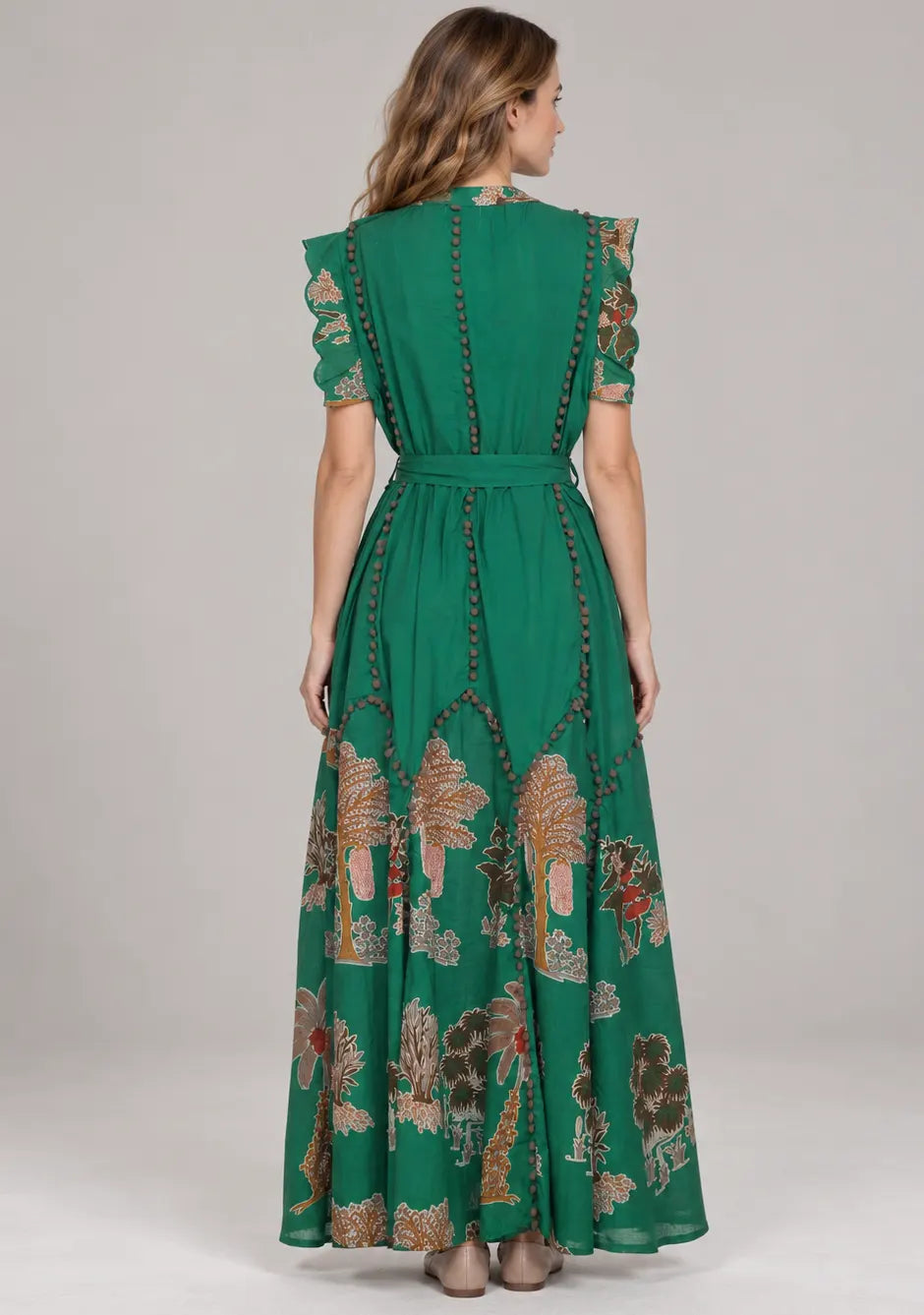 Women’s Maxi Dress with Hand Embroidery - Ruzaan