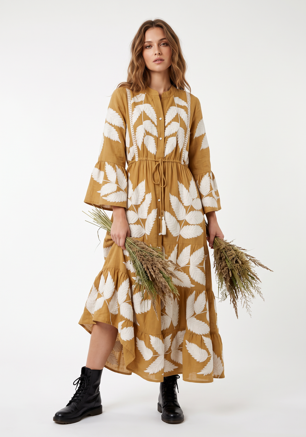 Women’s Long Tunic with Hand Embroidery - Livia