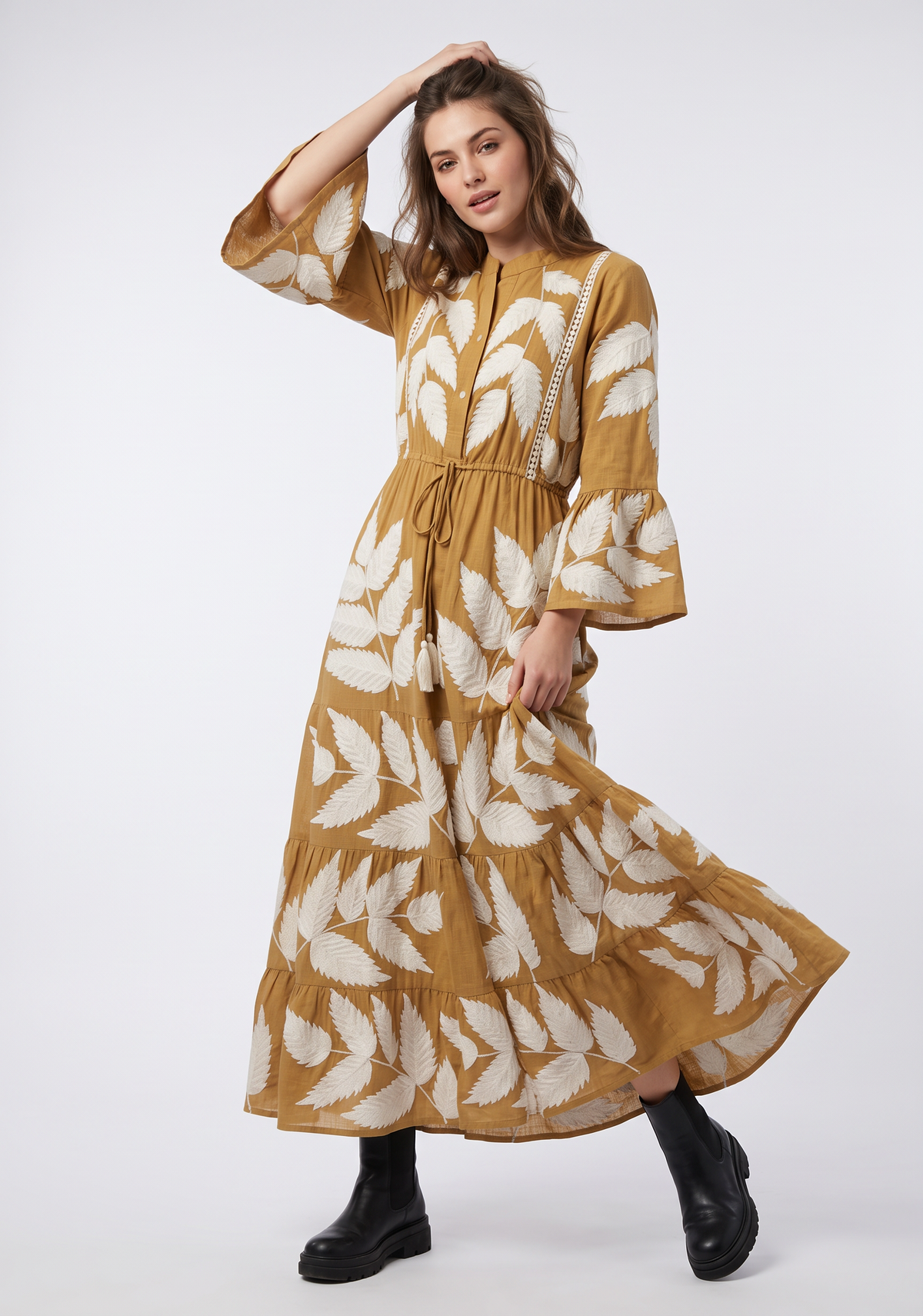 Women’s Long Tunic with Hand Embroidery - Livia
