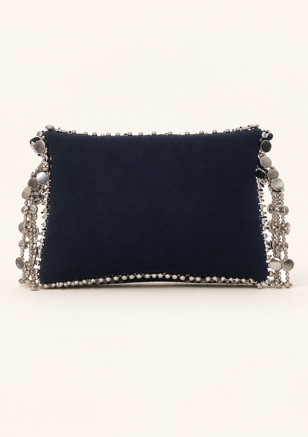 ibBan Hand-Embroidered Black Wallet with Beadwork - Layra