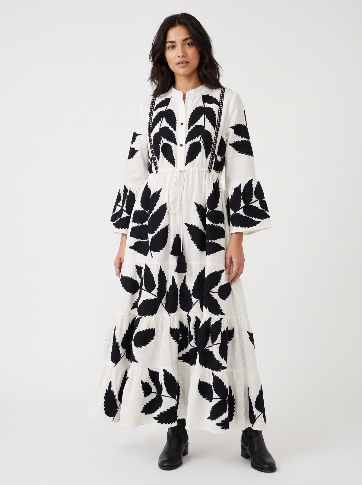 Women’s Long Tunic with Hand Embroidery - Livia
