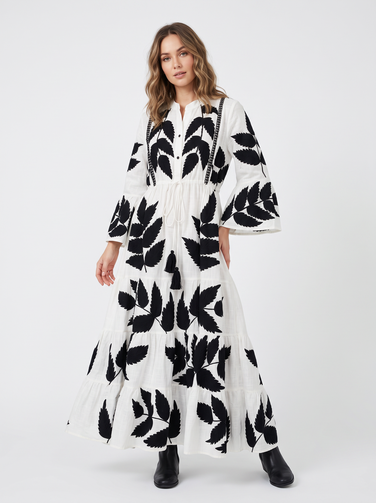 Women’s Long Tunic with Hand Embroidery - Livia