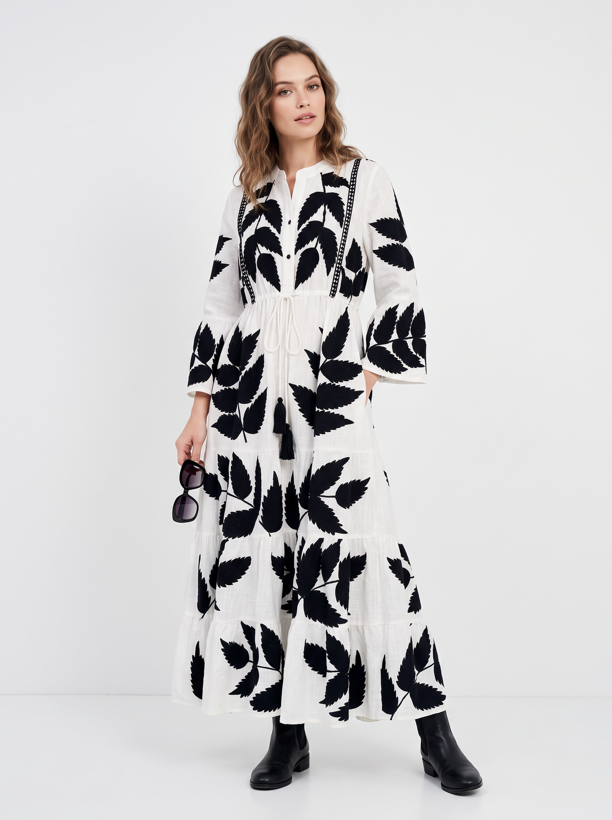 Women’s Long Tunic with Hand Embroidery - Livia