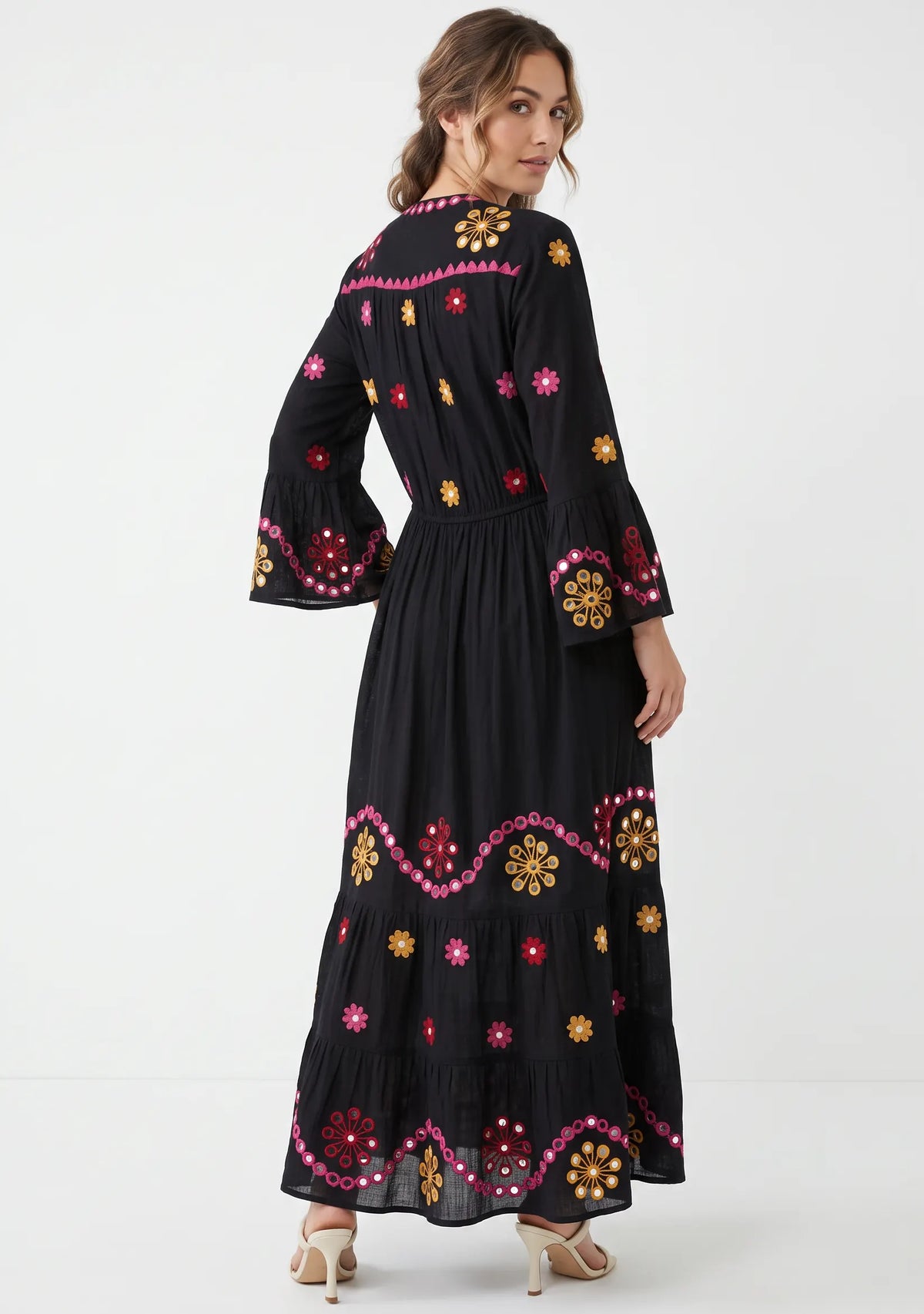 Women’s Cotton Hand-Embroidered Long Tunic - Sara